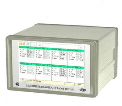 IVG-1/8-T-YP-ZA-E - sakkiz kanalli gaz regulyatori gazlarning mikro namligini (o'lchov birligi) - 10 so'm / donadan