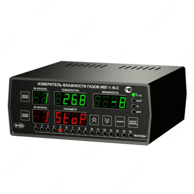 IVG-1/8-S-YP-ZA - gazlarning mikro namligini statsionar sakkiz kanalli o'lchagich-regulyatori (o'lchov birligi) - 10 so'm / donadan