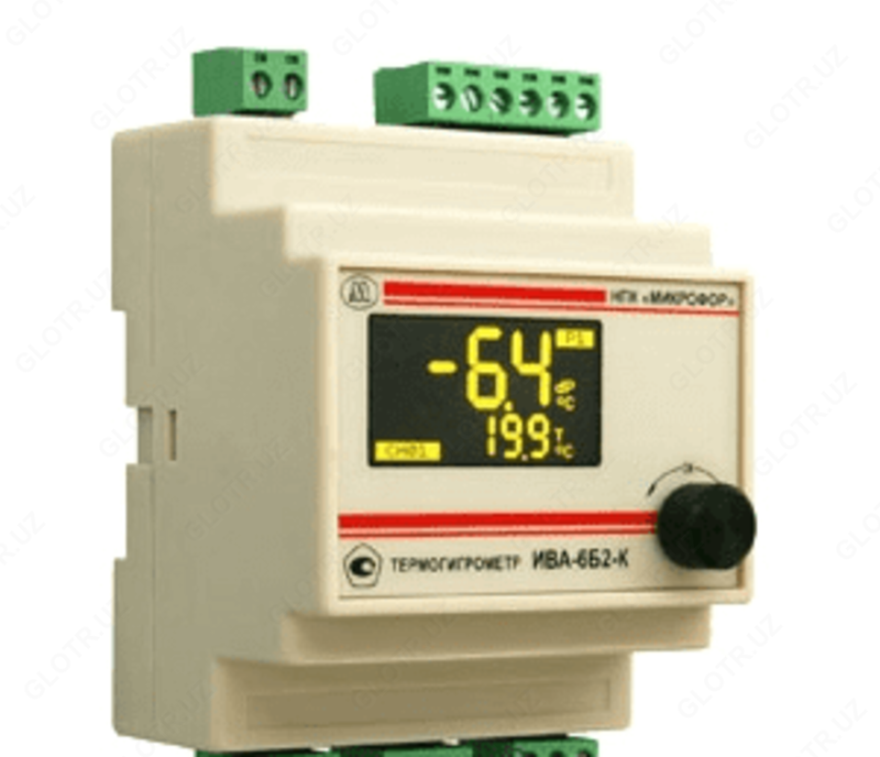 IVA-6B2-K-DIN - DIN-ray versiyasidagi termogigrometr ko'rsatkichi birligi