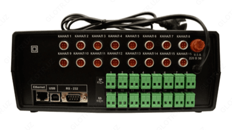 ИВТМ-7/16-T — шестнадцатиканальный стационарный измеритель-регулятор влажности и температуры (измерительный блок)