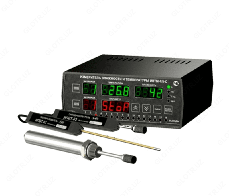 IVTM-7/8-S - sakkiz kanalli statsionar namlik va harorat o'lchagich-regulyatori