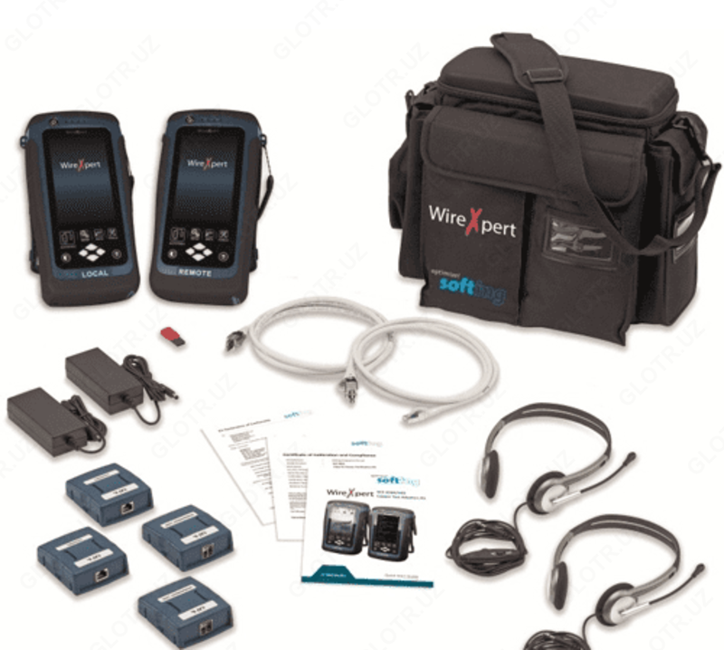 WireXpert 500-PLUS - D, E, EA va CAT 5, 6, 6A sinflari, optik modullarni qo'llab-quvvatlaydigan o'ralgan juftlik sertifikati