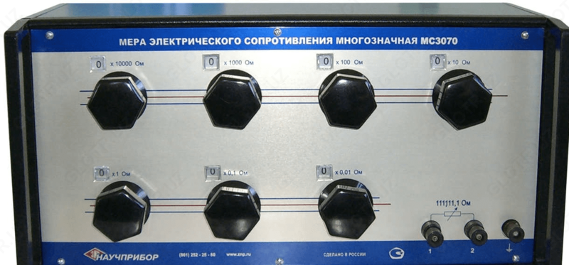 МС3070М-1 — мера электрического сопротивления постоянного тока многозначная