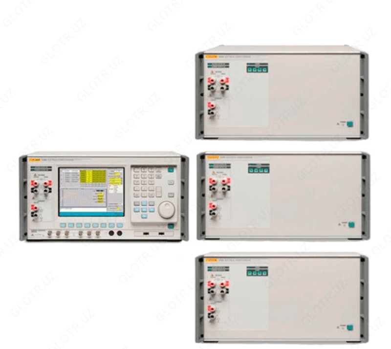 Fluke 6140B — четырехфазная система (один основной эталон Fluke 6100B и три вспомогательных эталона Fluke 6101B)
