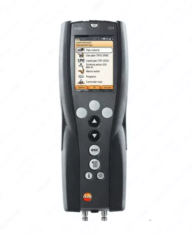 testo 324 профессиональный комплект — система тестирования газовых и гидравлических трубопроводов