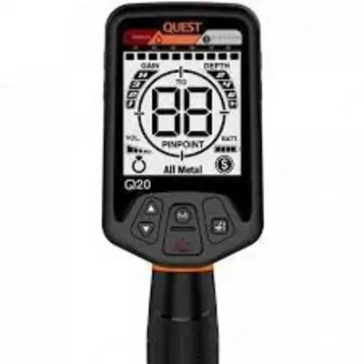 Quest Q20 - bu metall buyumlarni aniq aniqlash qobiliyatiga ega bo'lgan havaskorlar uchun oddiy va ishonchli metall detektor.