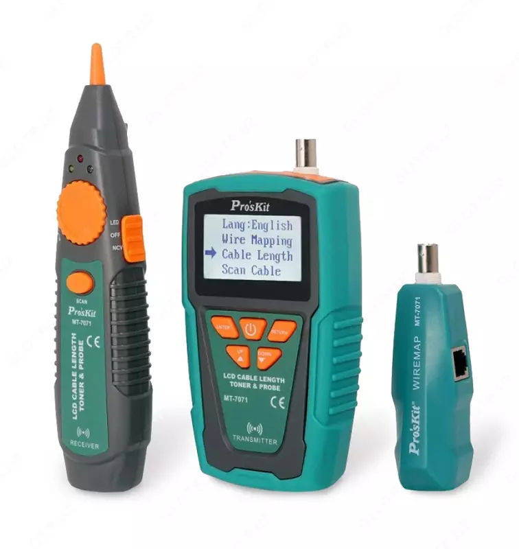ProsKit MT-7071 — тестер кабельный с ЖК-дисплеем и пробником