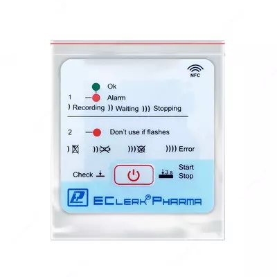 EClerk-Pharma-NFC-I-e — терморегистратор автономный - от 10 сум / шт.