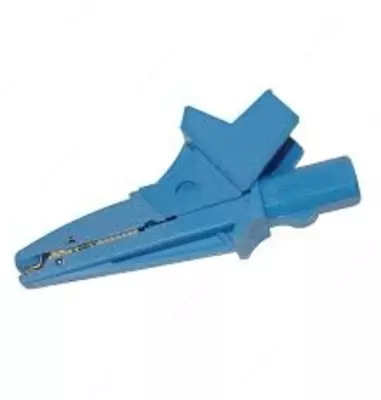 WAKROBU20K02 — зажим "Крокодил" изолированный голубой K02