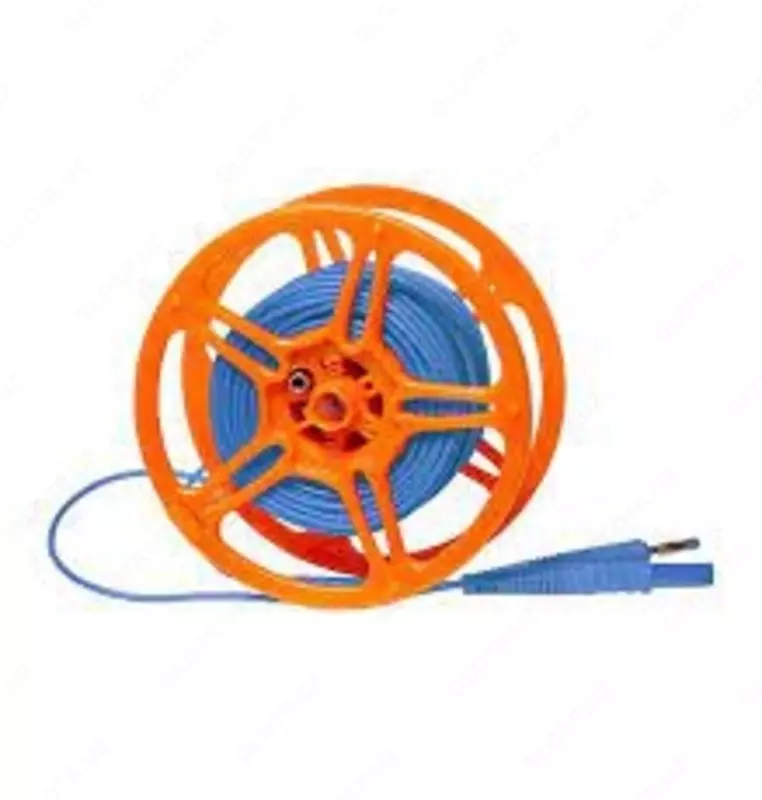 WAPRZ025BUBBSZ — провод измерительный 25м на катушке с разъёмами "банан" голубой