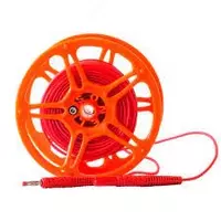 WAPRZ020REBBSZ — провод измерительный 20м на катушке с разъёмами "банан" красный