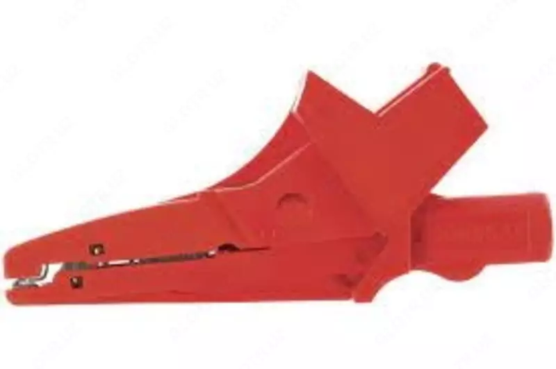 WAKRORE20K02 — зажим "крокодил" изолированный красный K02