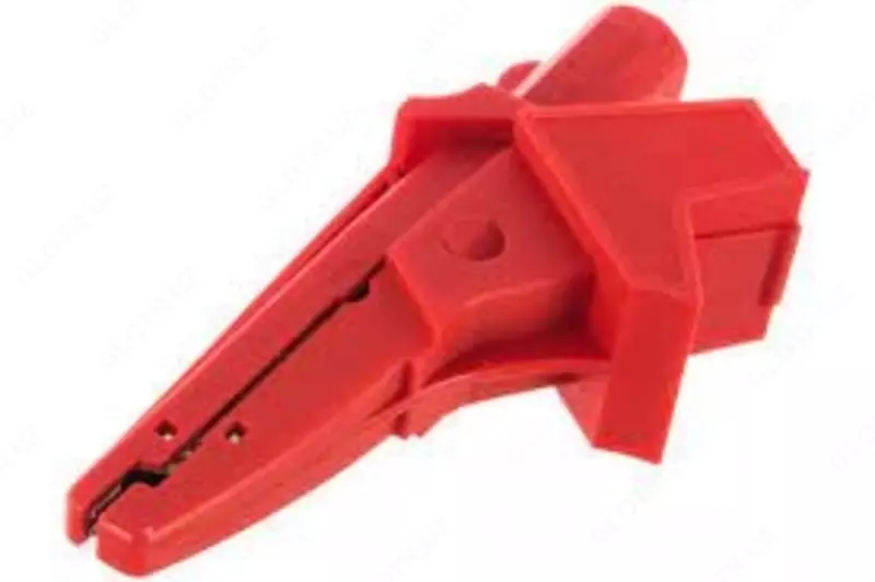 WAKRORE20K02 — зажим "крокодил" изолированный красный K02