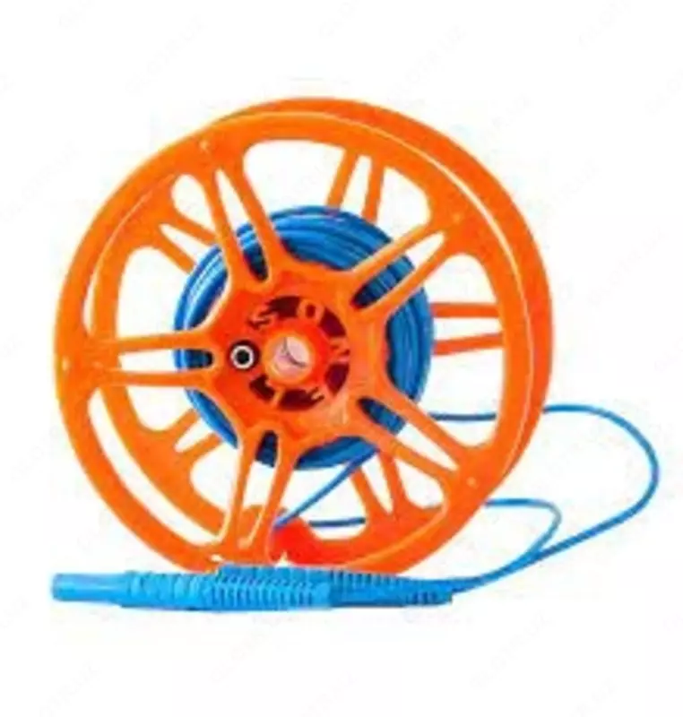 WAPRZ015BUBBSZ - banan vilkalari bo'lgan g'altakda 15 m o'lchash simi, ko'k