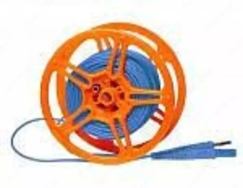 WAPRZ015BUBBSZ - banan vilkalari bo'lgan g'altakda 15 m o'lchash simi, ko'k