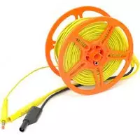 WAPRZ050YEBBSZЕ — провод измерительный 50м на катушке экранированный с разъёмами "банан" жёлтый - от 6 762 600 сум