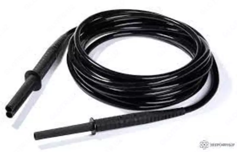 WAPRZ005BLBBE10K — провод измерительный 5м экранированный с разъемами "банан" 10кВ черный