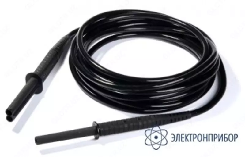 WAPRZ003BLBBE10K — провод измерительный 3м экранированный с разъемами "банан" 10кВ черный