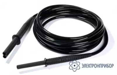 WAPRZ003BLBBE10K — провод измерительный 3м экранированный с разъемами "банан" 10кВ черный