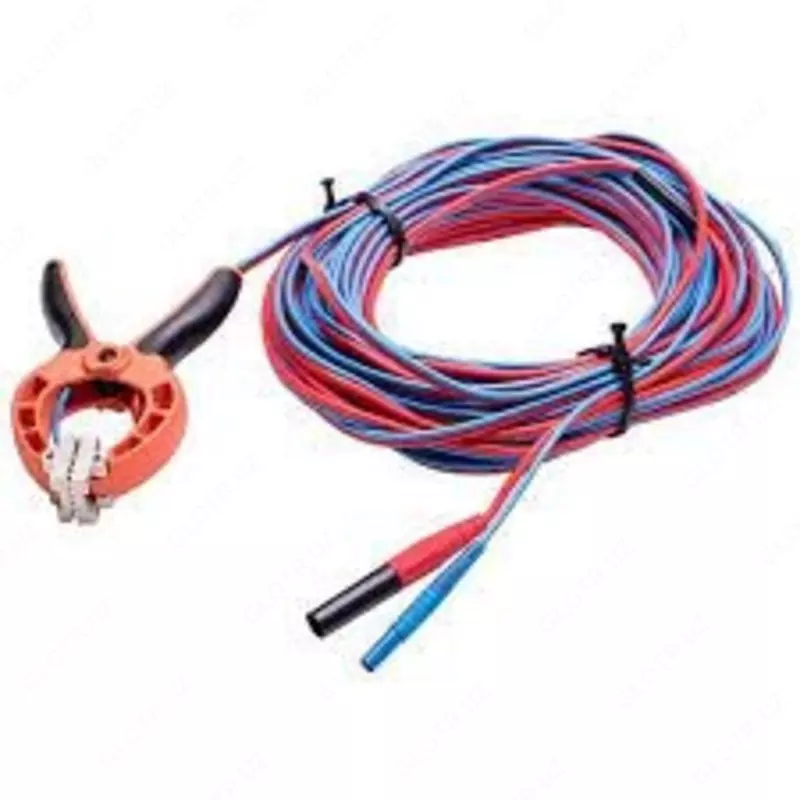 WAPRZ010DZBKEL - Kelvin alligator klipi bilan 10 m ikki simli kabel