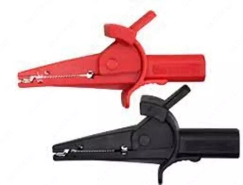 FC-A24 — комплект зажимов крокодил (красный и черный)