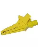 2 м и зажим "Крокодил" желтый