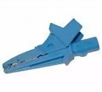 2 м и зажим "Крокодил" голубой