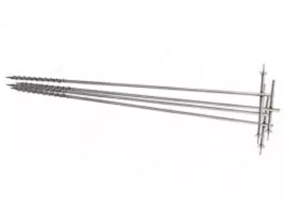 РАПМ.305177.002 — штырь заземления винтовой из нержавеющей стали (длина 1 м)