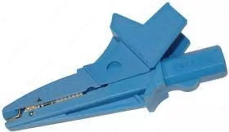 WAKROBU20K02 — зажим "Крокодил" изолированный голубой K02