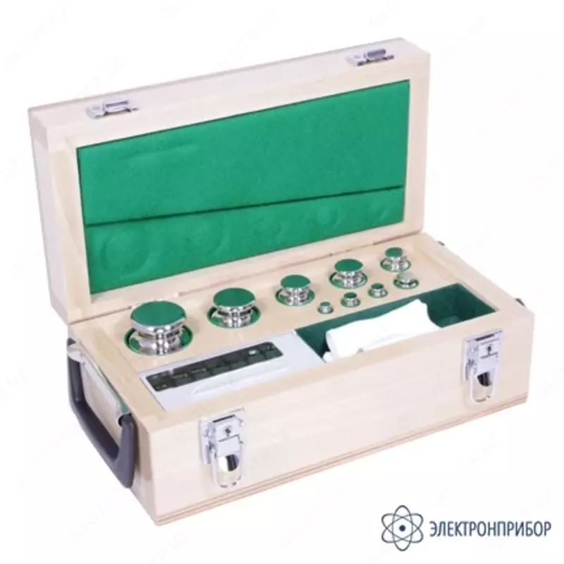 E2-1 mg-500 g - og'irliklar to'plami, aniqlik darajasi E2, vazni 1 mg dan 500 g gacha, 24 dona.