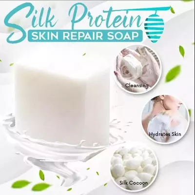Фиброиновое мыло из козьего молока Befuman Silk Protein Skin Repair Kasmetika.uz