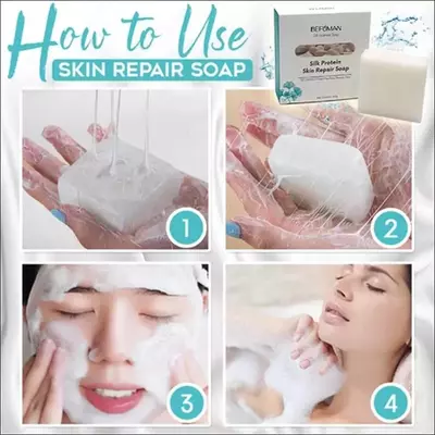Фиброиновое мыло из козьего молока Befuman Silk Protein Skin Repair Фиброиновое мыло из козьего молока Befuman Silk Protein Skin Repair