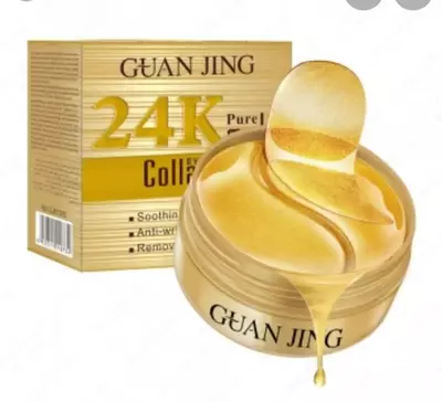 Guanjing 24K Pure Gold Collagen ko'z uchun balzam 60 dona Guanjing 24K Pure Gold Collagen ko