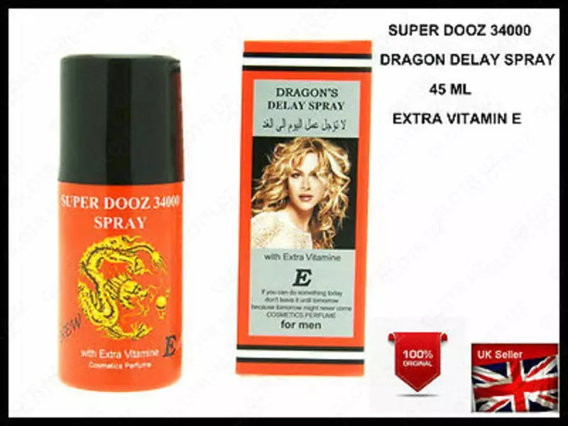 Спрей-пролонгатор Super Dooz 34000 Dragon's Spray с витамином Е 45 мл - 129 630 сум