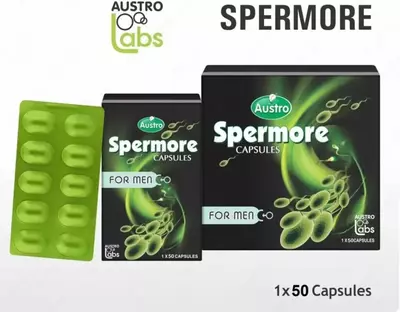 Капсулы для мужчин Spermore Austro Labs - 280 000 сум / шт.