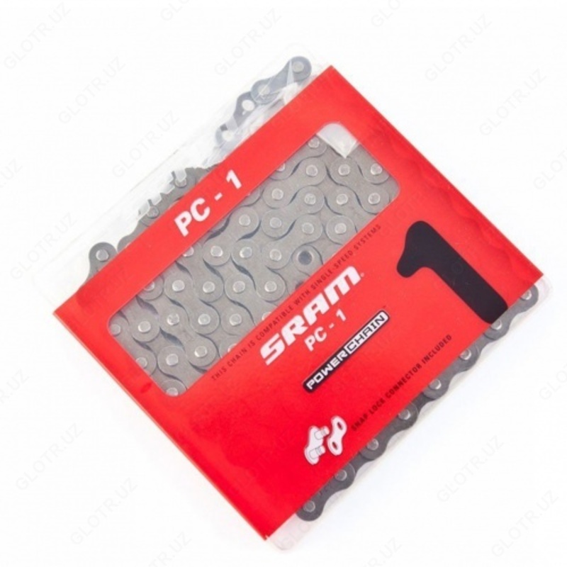 Цепь Sram PC 1 Silver - 114 links with snap lock T11