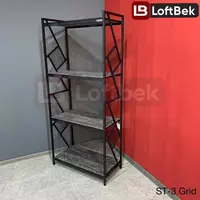 Стеллаж в стиле Лофт.. Модель ST-3