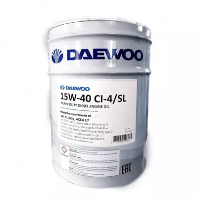 Масло моторное для дизельных двигателей DAEWOO HEAVY DUTY DIESEL ENGINE OIL 20L