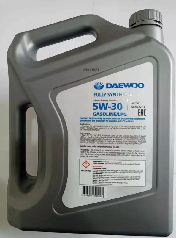 Daewoo 5W-30 SP 4L motor moyi