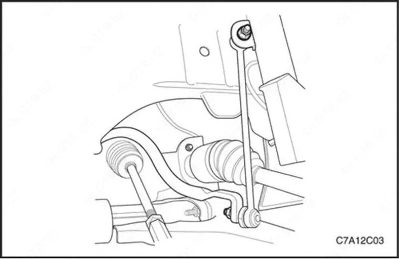 Стойка стабилизатора CHEVROLET Captiva (07-08) переднего левая DAEWOO - от {0} сум