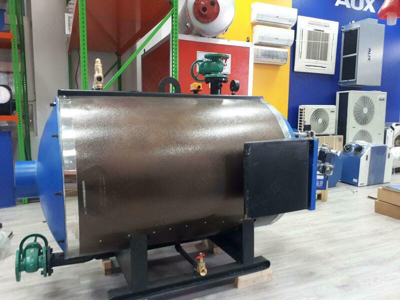 Газовый промышленный котёл с обратным пламенем