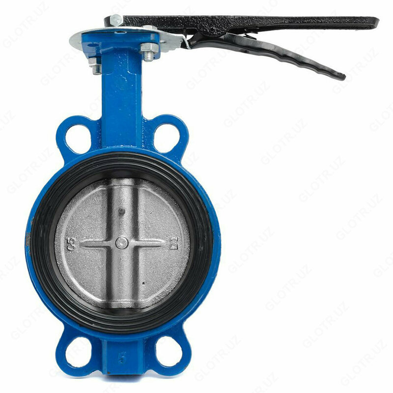 Затвор дисковый поворотный чугунный ручной DN-50 PN16.