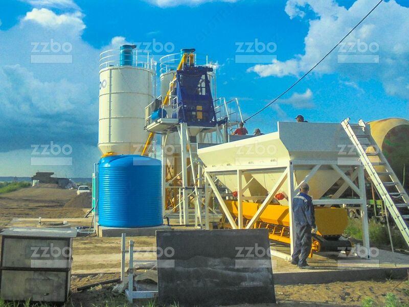 Бетонный завод СКИП-15 (15 куб.м/час)