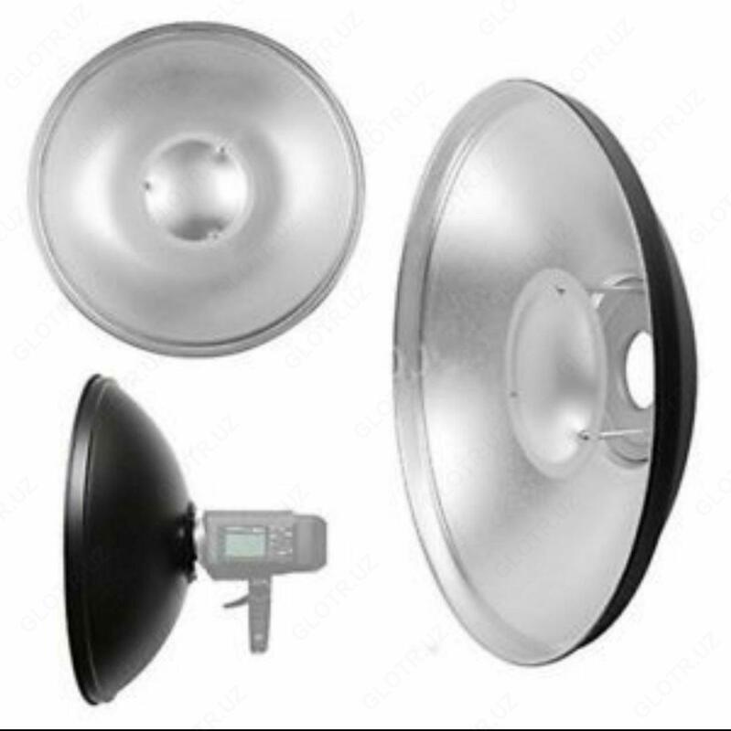 NICEFOTO REFLECTOR chirog'i uchun reflektor adapteri va soyabon ushlagichi