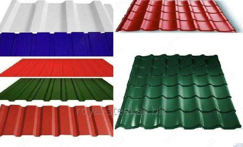 Металлочерепица (супер монтеррей) толщина металла - 0.45 (глянцевая)