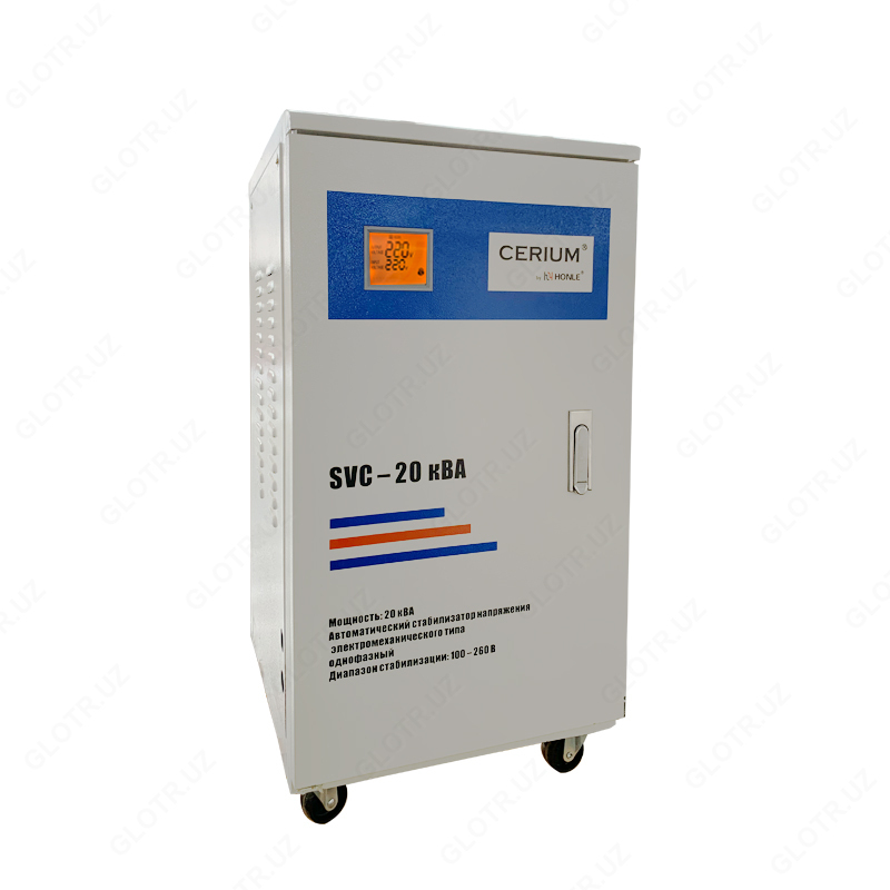 HONLE voltaj regulyatorining modeli: SVC - 15000 BA (CERIUM versiyasi  5-avlod)