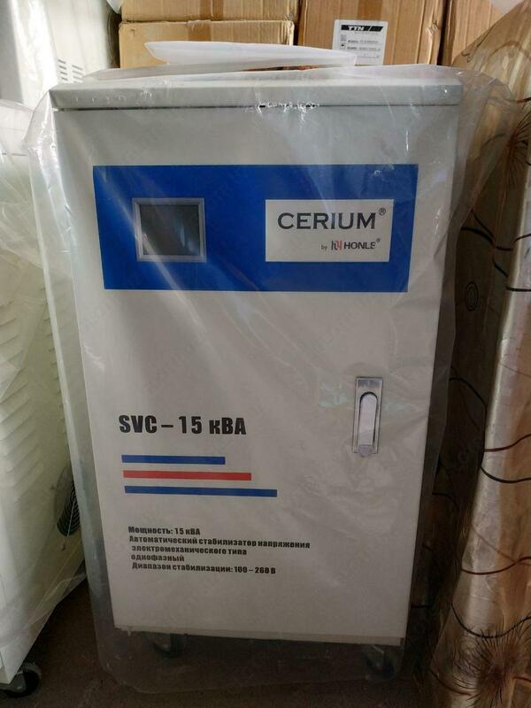  HONLE voltaj regulyatorining modeli: SVC - 15000 BA (CERIUM versiyasi  5-avlod) - 