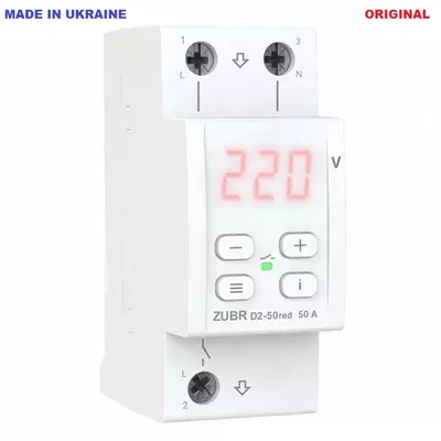 ZUBR D2-50 Red (50A) реле напряжения