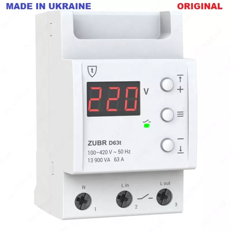 ZUBR D63 t (63A) реле напряжения