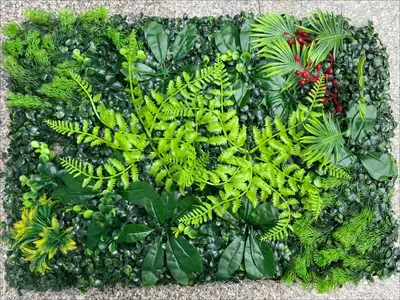 Искусственные растения на стену. Установка